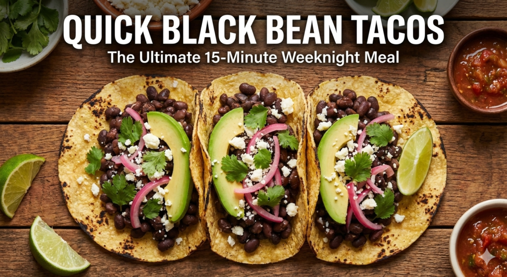 Quick 15-Minute Black Bean Tacos: The Ultimate Weeknight Savior