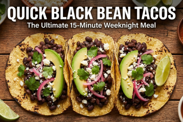 Quick 15-Minute Black Bean Tacos: The Ultimate Weeknight Savior