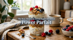 The Best Almond & Greek Yogurt Breakfast Power Parfait