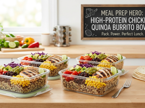 Meal Prep Hero: High-Protein Chicken & Quinoa Burrito Bowls