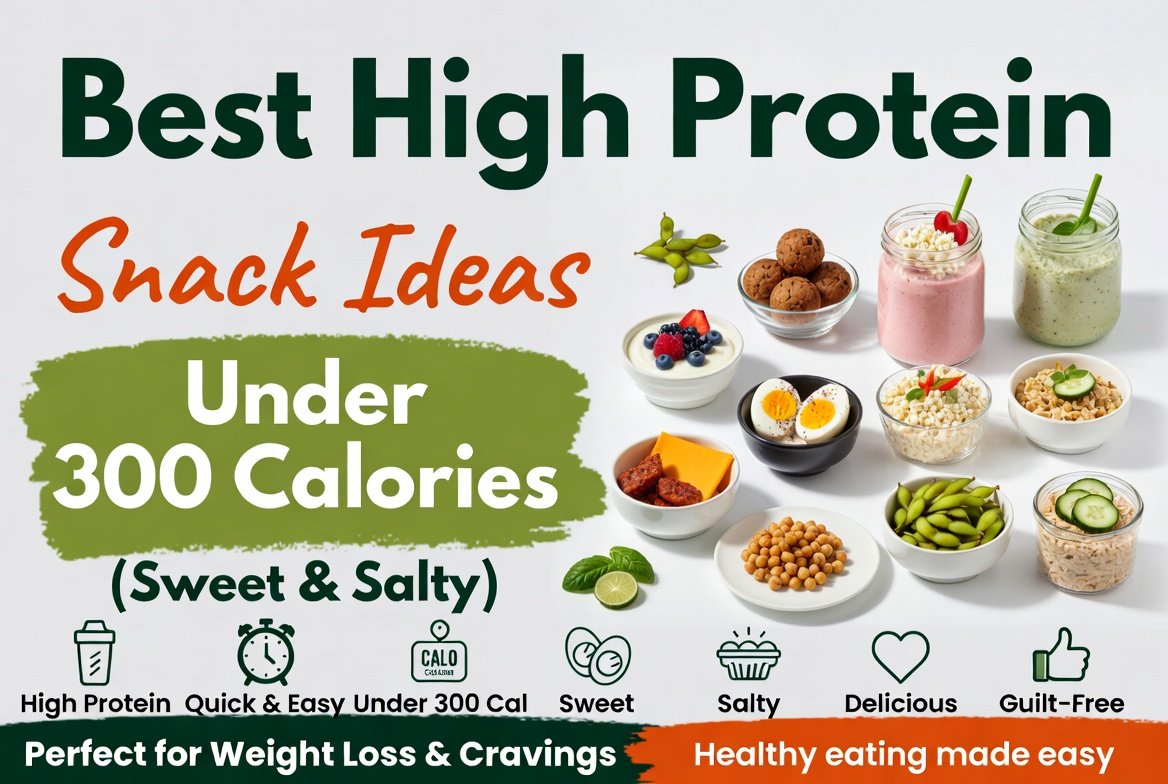 Best High Protein Snack Ideas Under 300 Calories (Sweet & Salty)