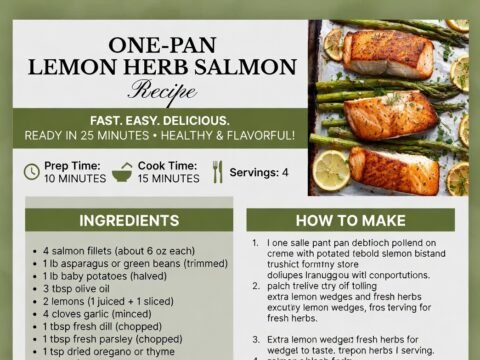 One-Pan Lemon Herb Salmon