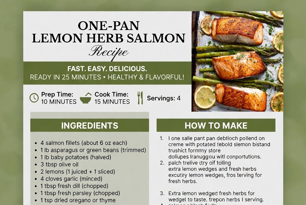 One-Pan Lemon Herb Salmon