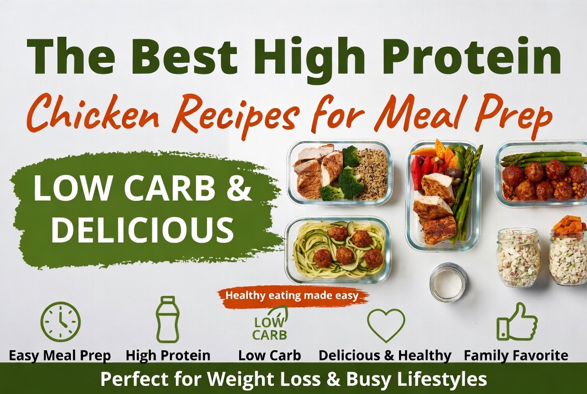 The Best High Protein Chicken Recipes for Meal Prep (Low Carb & Delicious)